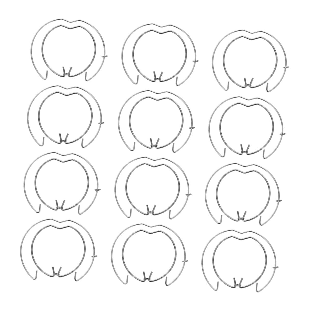 Alipis 30pcs Spring Clips for Downlights Fixing Clip Rings Spotlight Retaining Rings Metal Spring Clips Lamp Installation Parts