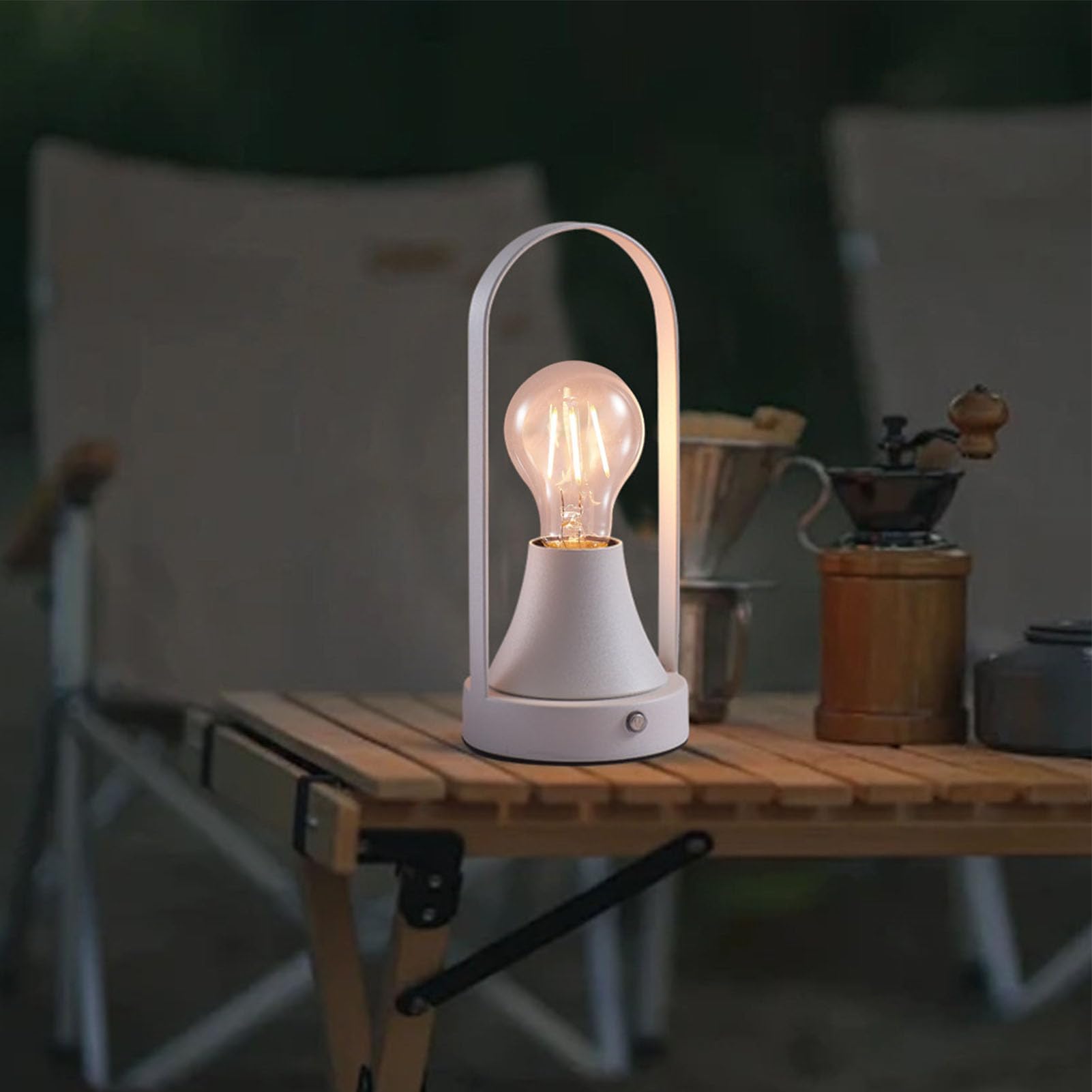Lampada da comodino touch da scrivania Lampada da comodino ricaricabile Lampada da notte calda dimmerabile con lampadina a LED alimentata a batteria per la casa