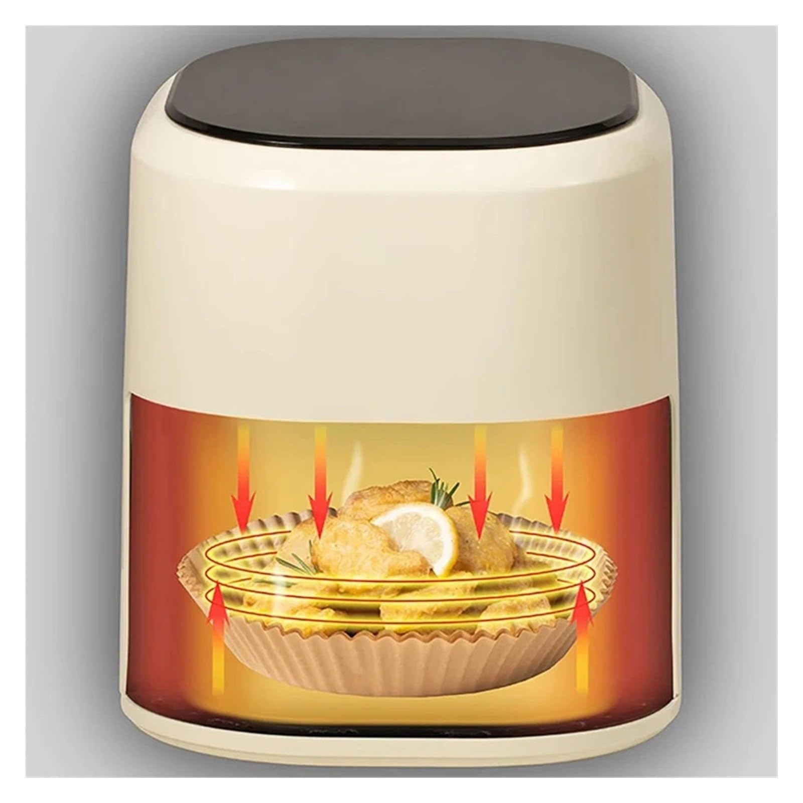 Vassoi di Carta for friggitrice ad Aria Stampi for Carta da Forno for friggitrice ad Aria(100PCS Square)