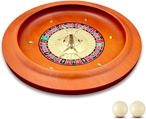 hklllm Rueda de ruleta de 11 pulgadas para adultos, rueda de ruleta profesional, rueda de ruleta de madera, excelente para la noche de juegos en