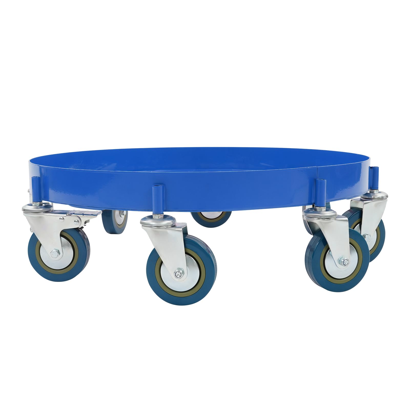 Fassroller, Transportroller für 200 Liter Metallfass Fass, Tragkraft 907kg, Fassdurchmesser 62cm, Fasswagen mit 8 Universalrädern, Metall Rollbrett