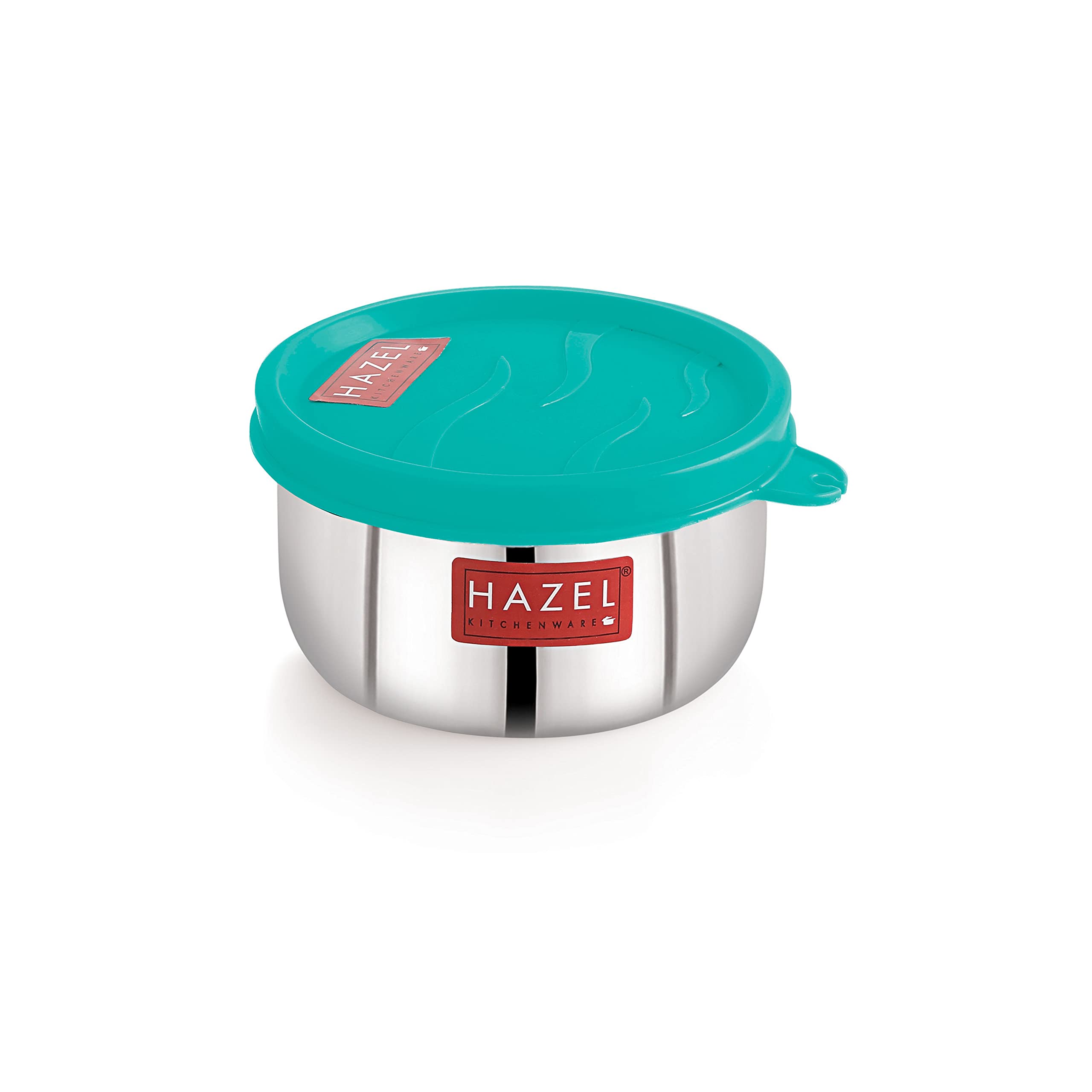 HAZEL 250ML Stainless Steel Container with Airtight Lid | Small Steel Jar for Kitchen Storage, Lunch Box, Fridge Organizer | SS Storage Box