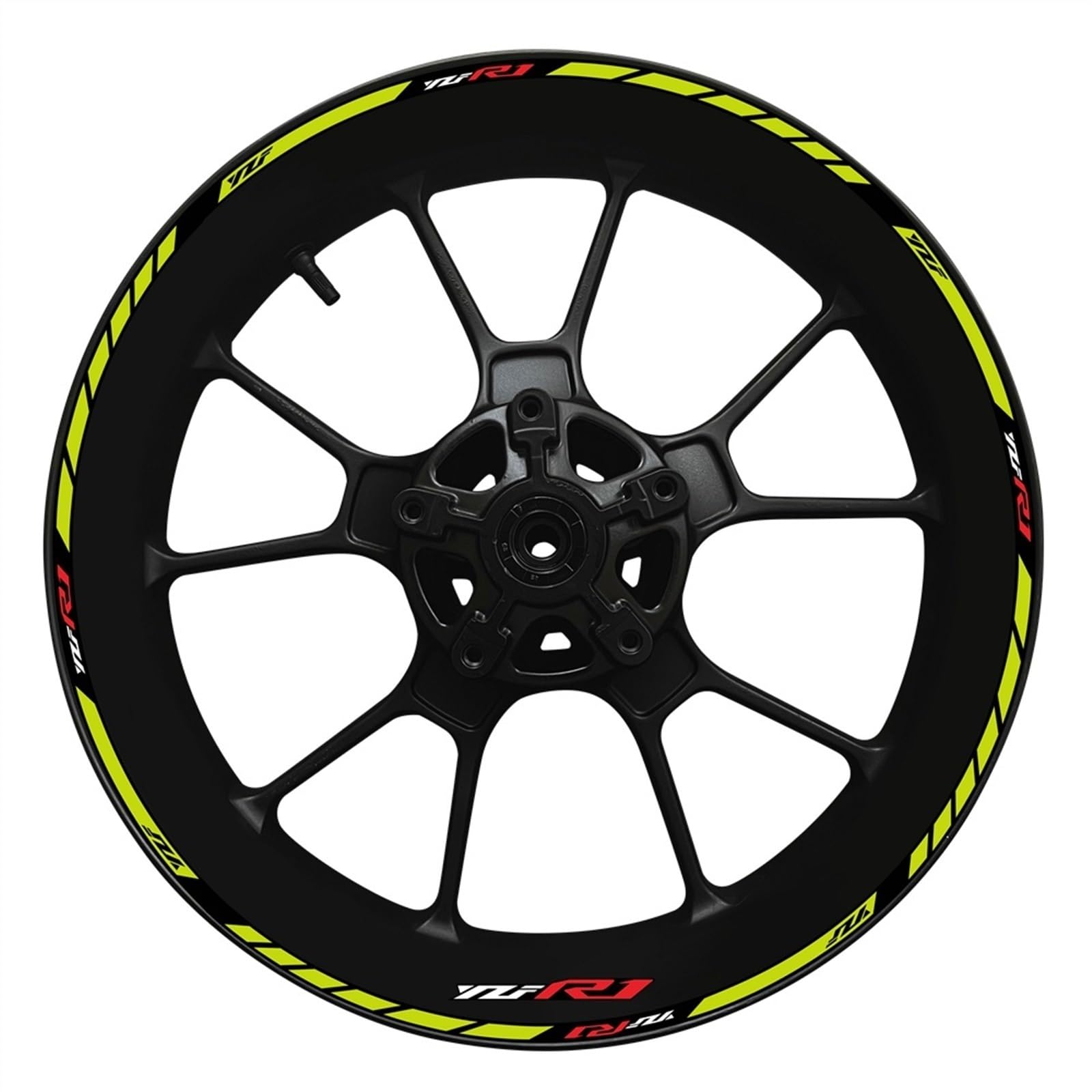 Motorcycle Wheel Hub YZF R1 Decal Decoration Set Rim Modification Reflective Sticker for Yamaha YZFR1 2022 Decorative(Color26)