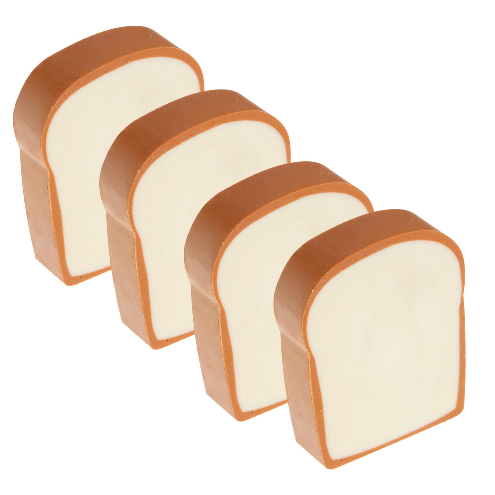 LAPYAPPE 4Pcs Cute Toast Shape Erasers Adorable Cartoon Model Erasers for and Party Favors Safe Material Fun Drawing Tools for Creative Stationery