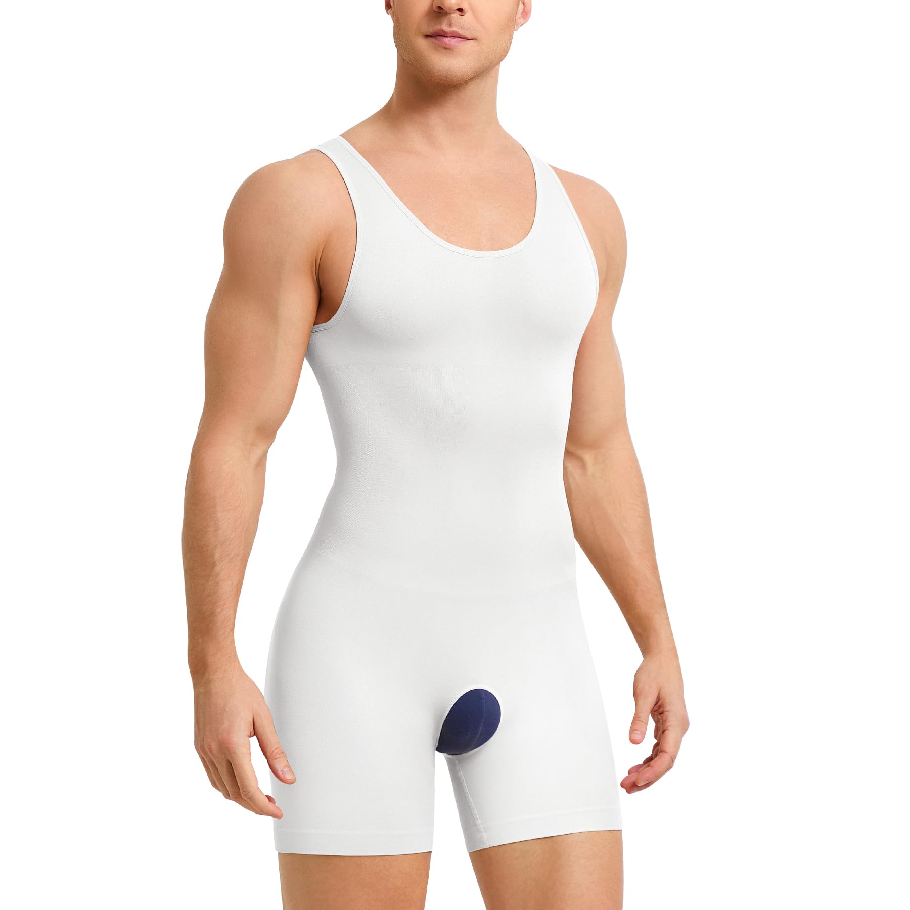Bafully Débardeur Gainant Homme Débardeur de Compression Homme Maillot de Corps Gaine Ventre Plat Homme Gainant Minceur sous-vêtements sans Couture