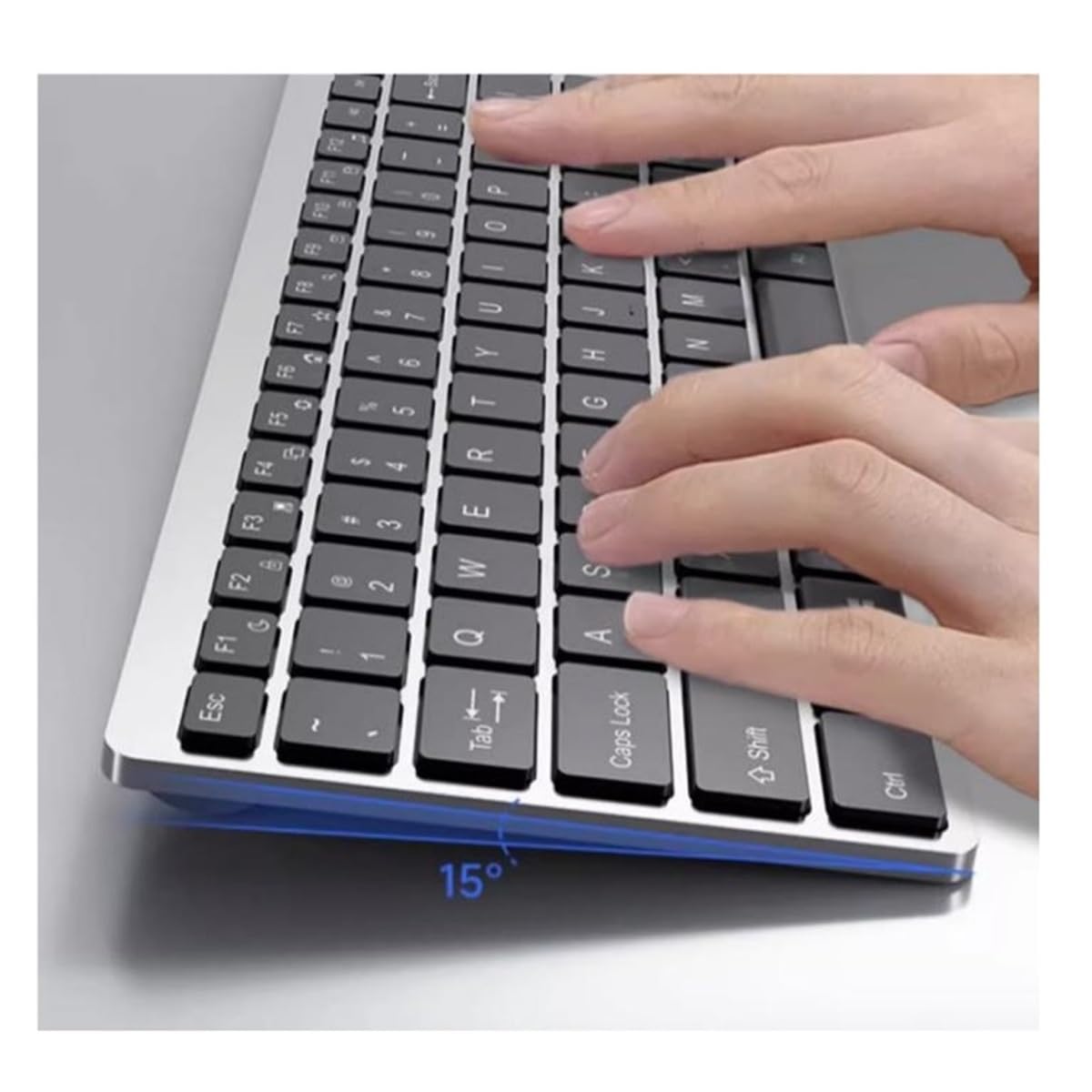 Klawiatura i Mysz do Gier, Bezprzewodowy Zestaw Myszy I Klawiatury Bezprzewodowy Zestaw Myszy I Klawiatury 2,4 GHz Wodoszczelna Klawiatura i Mysz(Black)
