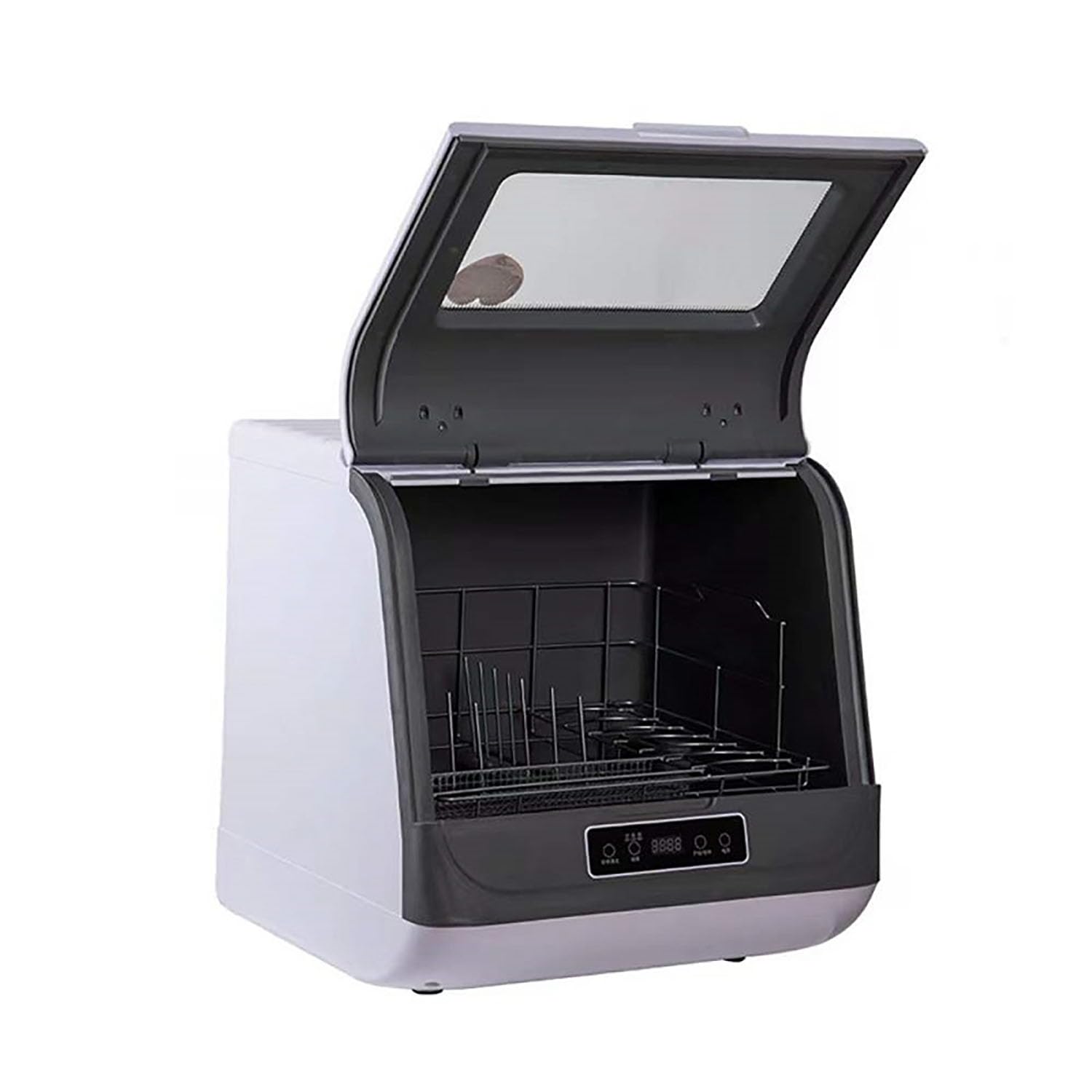 Lave-vaisselle compact – Modèle de comptoir indépendant entièrement automatique pour assiettes, bols et couverts