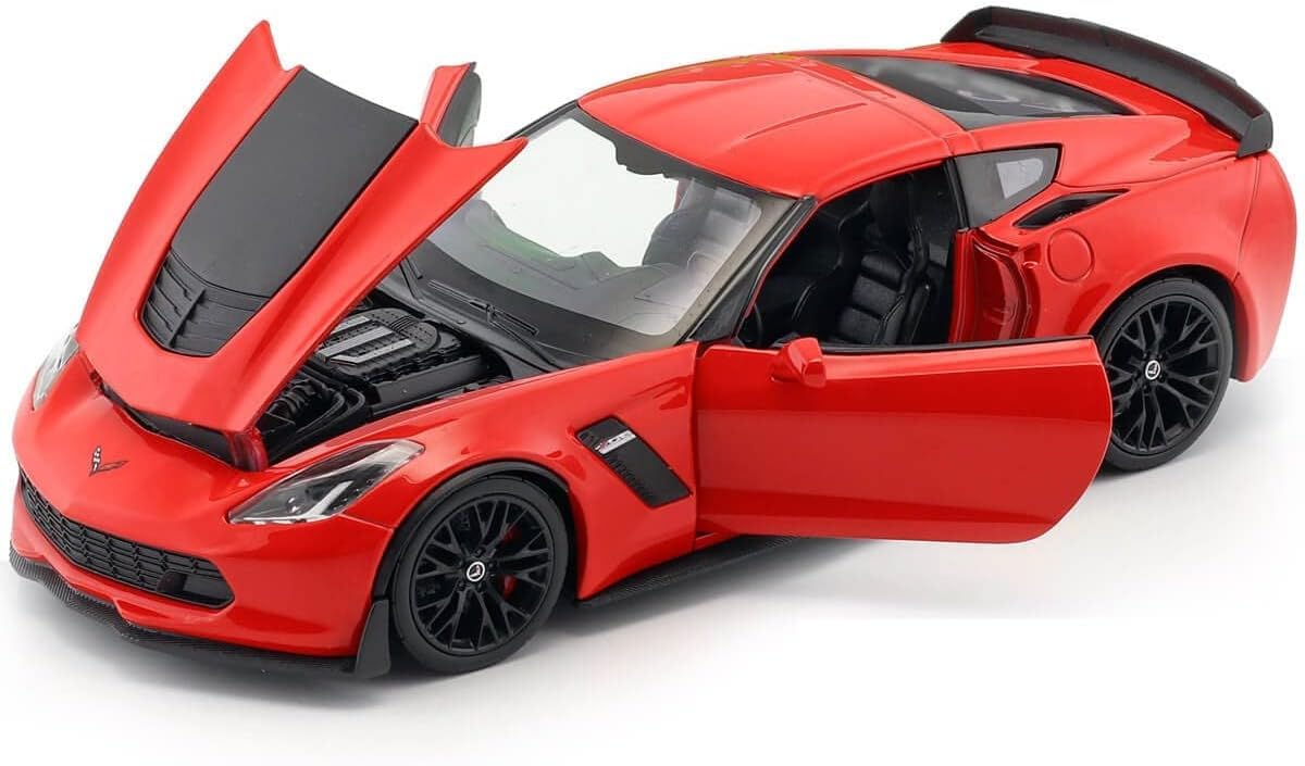 Amazon.com: 2017 Z06 Red 1/24-1/27 Diecast Model Car by Welly