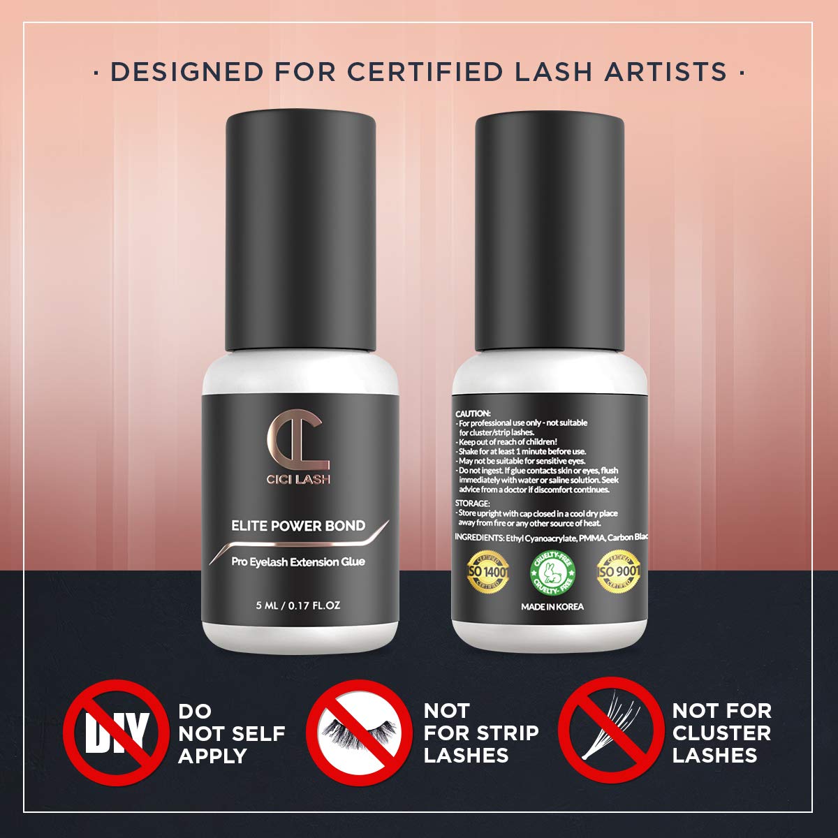 Flаѕh Dеаlѕ - 50% оƒƒ Elite Power Eyelash Extension Glue for Professionals - Maximum 8 Week Retention / 1-2 Second Drying Time Semi Permanent Individual/Volume Lash Extension Glue with Deep Black Color - Latex Free 5ml Grеаtеѕt Prоduсt Elite Power Eyelash Extension Glue for Professionals - Maximum 8 Week Retention / 1-2 Second Drying Time Semi Permanent Individual/Volume Lash Extension Glue with Deep Black Color - Latex Free 5ml