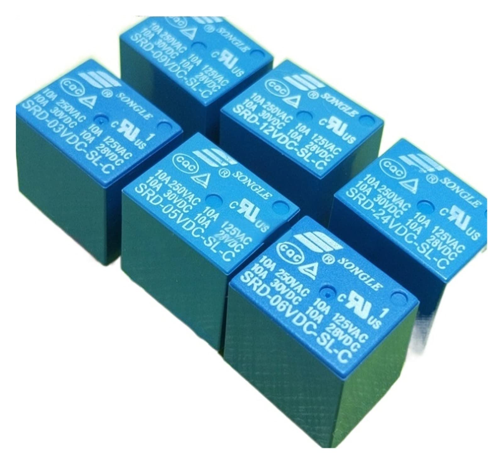 Relais SRD-24VDC-SL-C T73 de 10A pour circuit imprimé de domotique