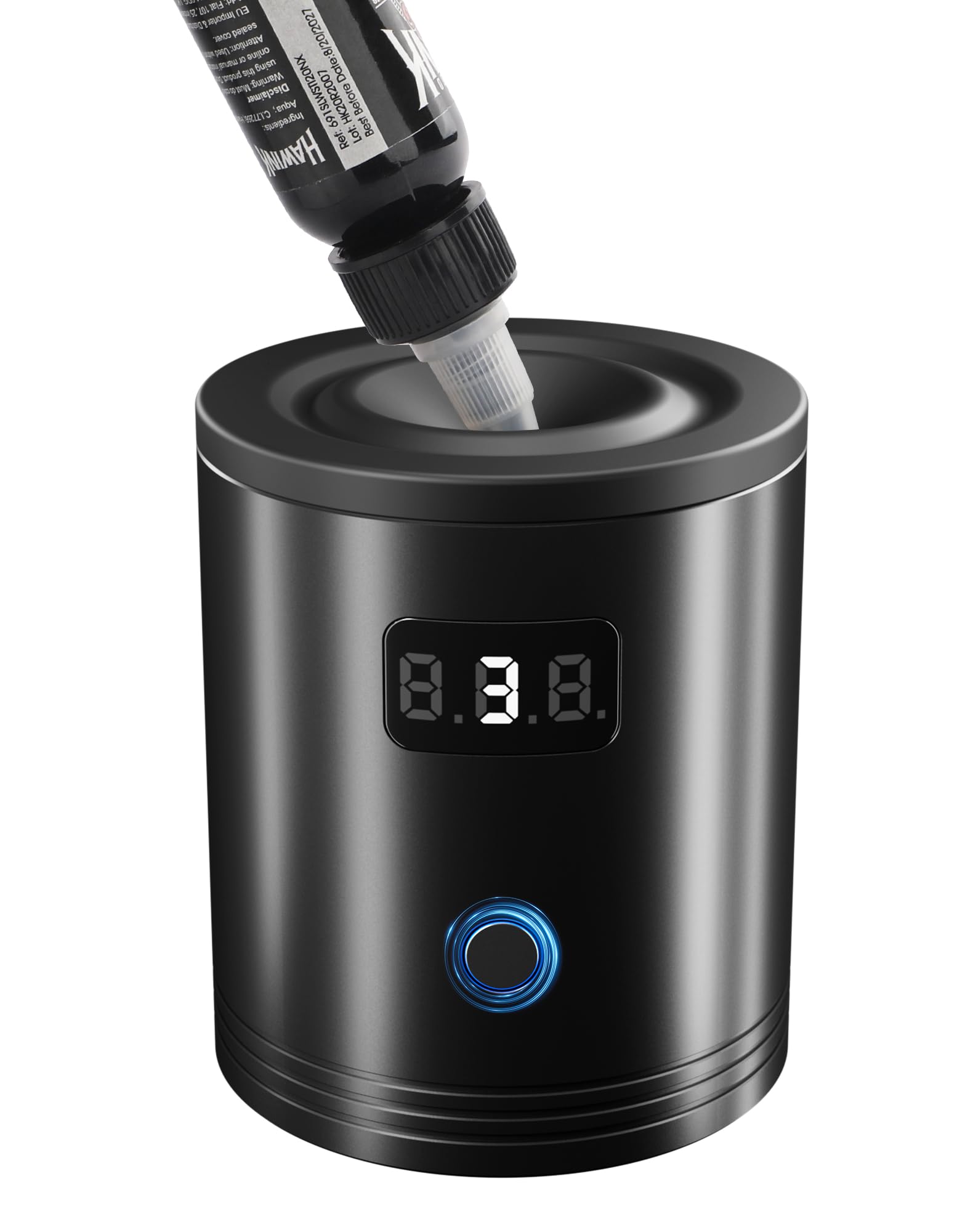 Super Mini Vortex Mixer, Tattoo Ink Mixer, Paint Pigment Nail Polish Lacquer Shaker with Auto Touch Switch & Anti-Slip Base, Mixing in 5sec, Black with 3 Three Gear adjustments JBQ-USB02