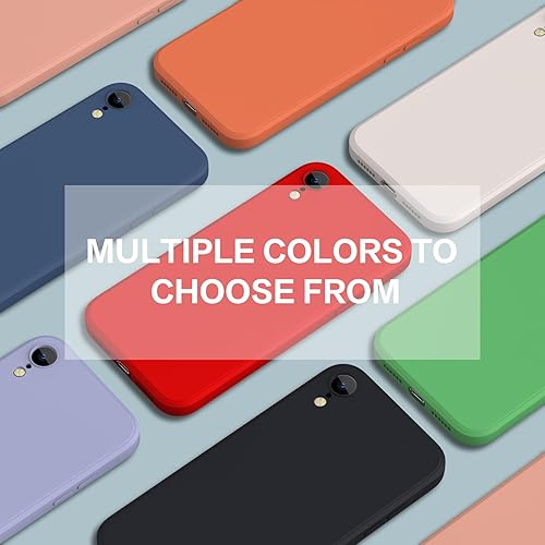 Miniatura 7 de Funda para iPhone XR de silicona líquida, protección de cuerpo completo, suave, a prueba de golpes, antiarañazos, para iPhone XR, ajuste delgado,