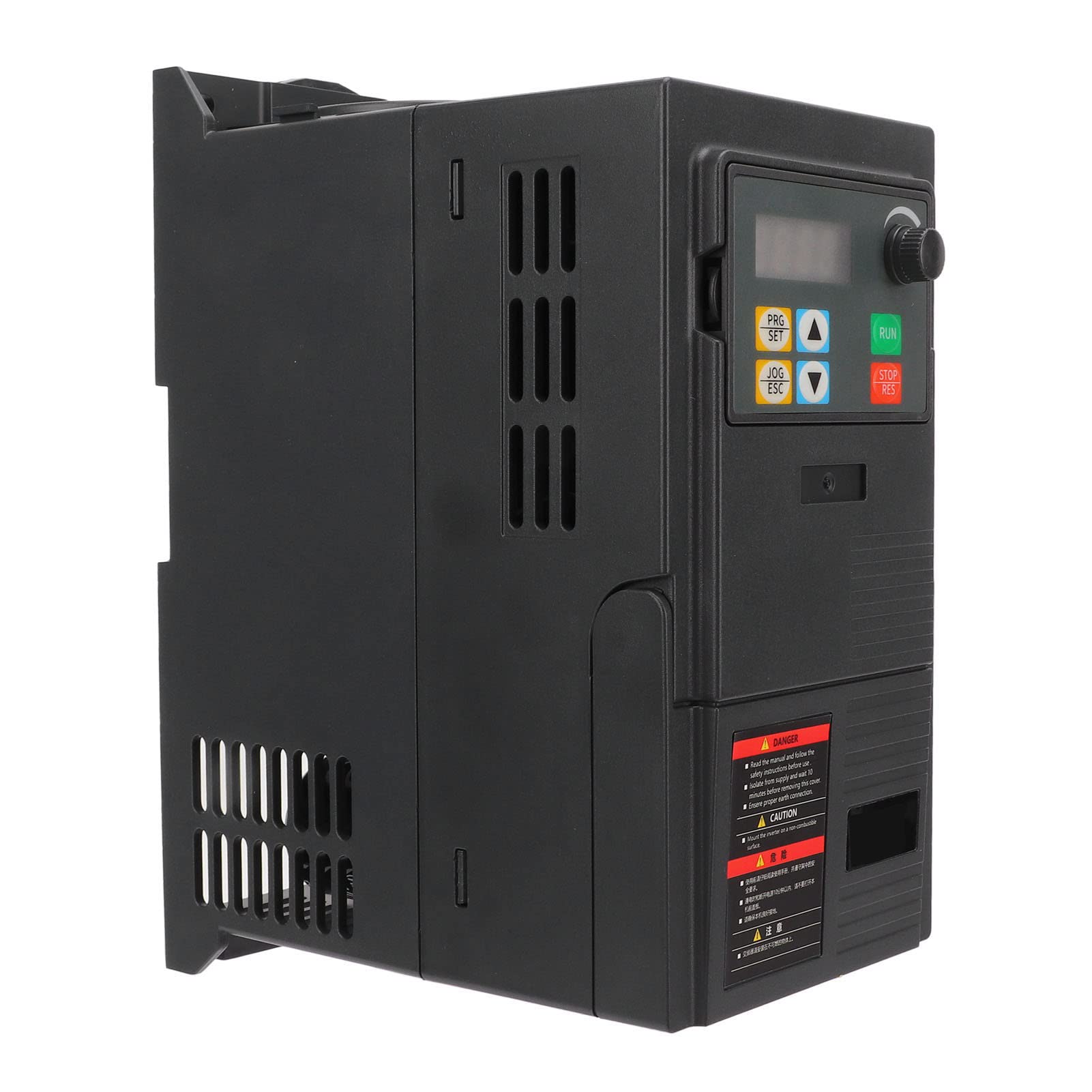 Jiawu Convertitore Vettoriale con Ingresso Trifase 380-440 V a Frequenza Variabile da 2,2 KW con, Display Digitale e unità di Frenatura Integrata