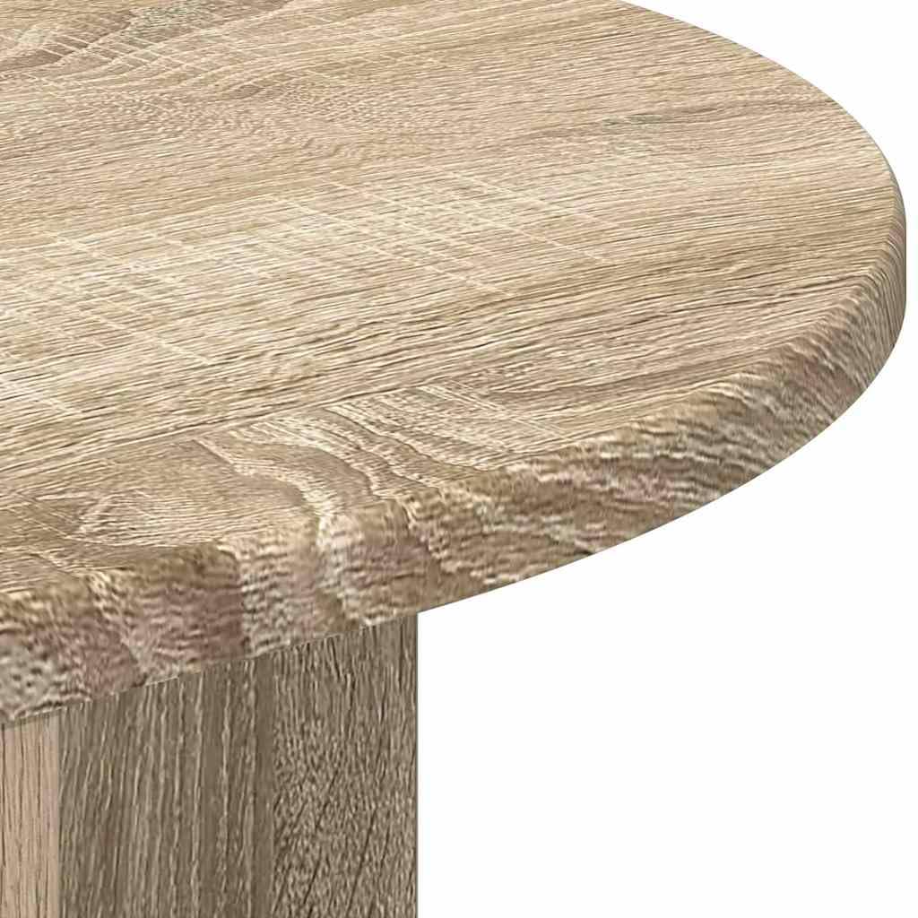 Beistelltisch Sonoma-Eiche 39,7 x 39,7 x 60 cm Holzwerkstoff, moderner Couchtisch mit Ablagefächern, Kleiner Beistellschrank für Wohnzimmer, Flur und Büro