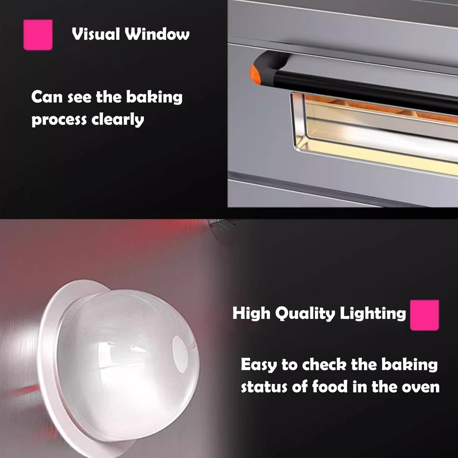 Electric Pizza Oven Commercial Electric Triple Pizza Oven Baking Equipment with Fermentation Tank 4 Baking Sheets and 8 Fermentation Sheet 220V 3PH