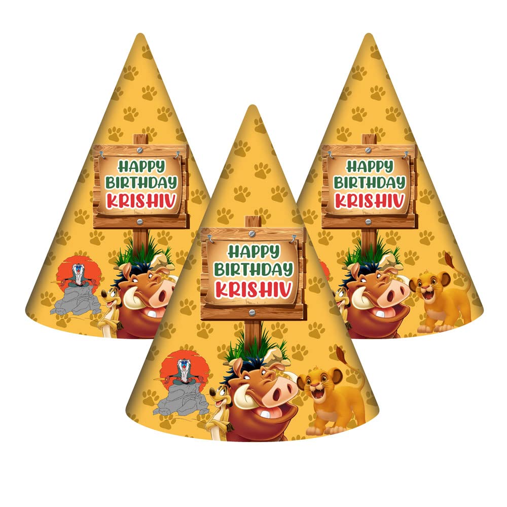 The Blu Party Lion King Theme Personalized Birthday Hat Baby