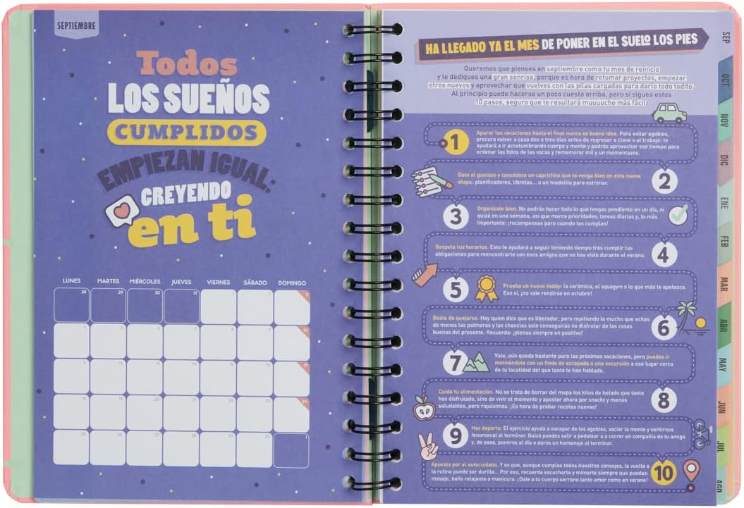 Mr. Wonderful, Teen Planner 2023-2024 Weekly Pink - Make it Possible