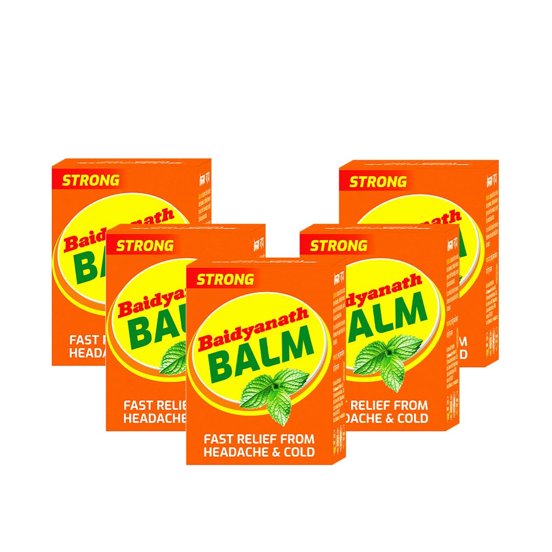 Baidyanath Balm - 8ml | For Pain Relief from Strong Headache, Bodyaches & Cold | Bone, Joint & Muscle Care | (Pack of 5)-image-48
