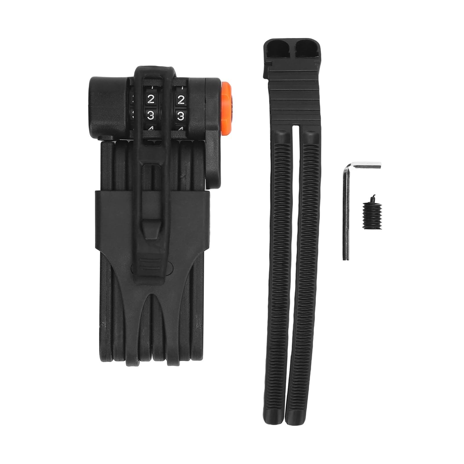 Candado de bicicleta contraseña plegable antirrobo Accesorios montaña fijo for eléctrica Candado para bicicleta