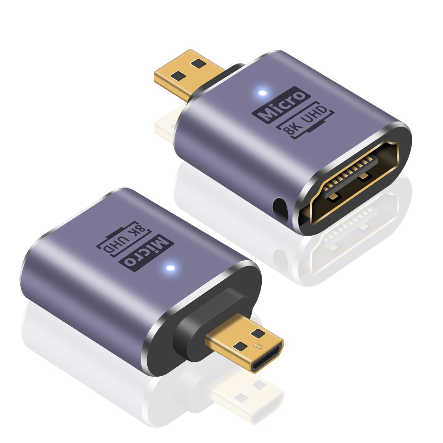Duttek U Shape ini HDI to HDI 8K Adapter, Down Angle HDI to HDI