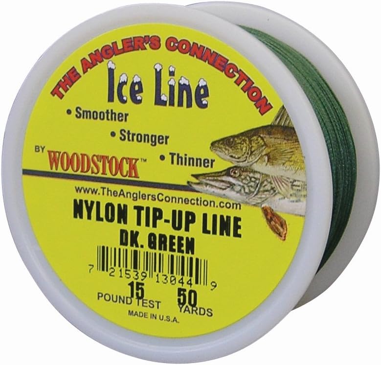 Woodstock Line TU-50-25-G No. 25 Tip-Up Line Green, 50-Yard
