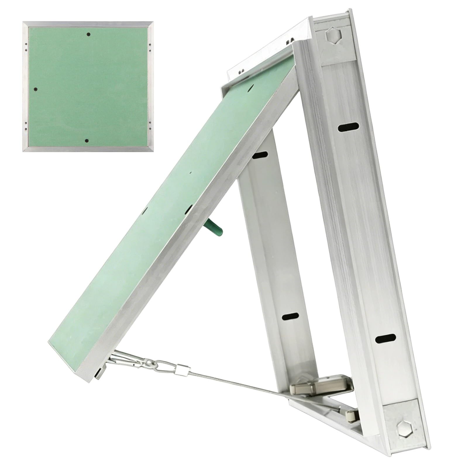 Aluminum Drywall Access Panel with Moisture Resistant Gypsum Board, Wall/Ceiling Access Door for Plumbing, HVAC Maintenance(30x30cm/12x12in)