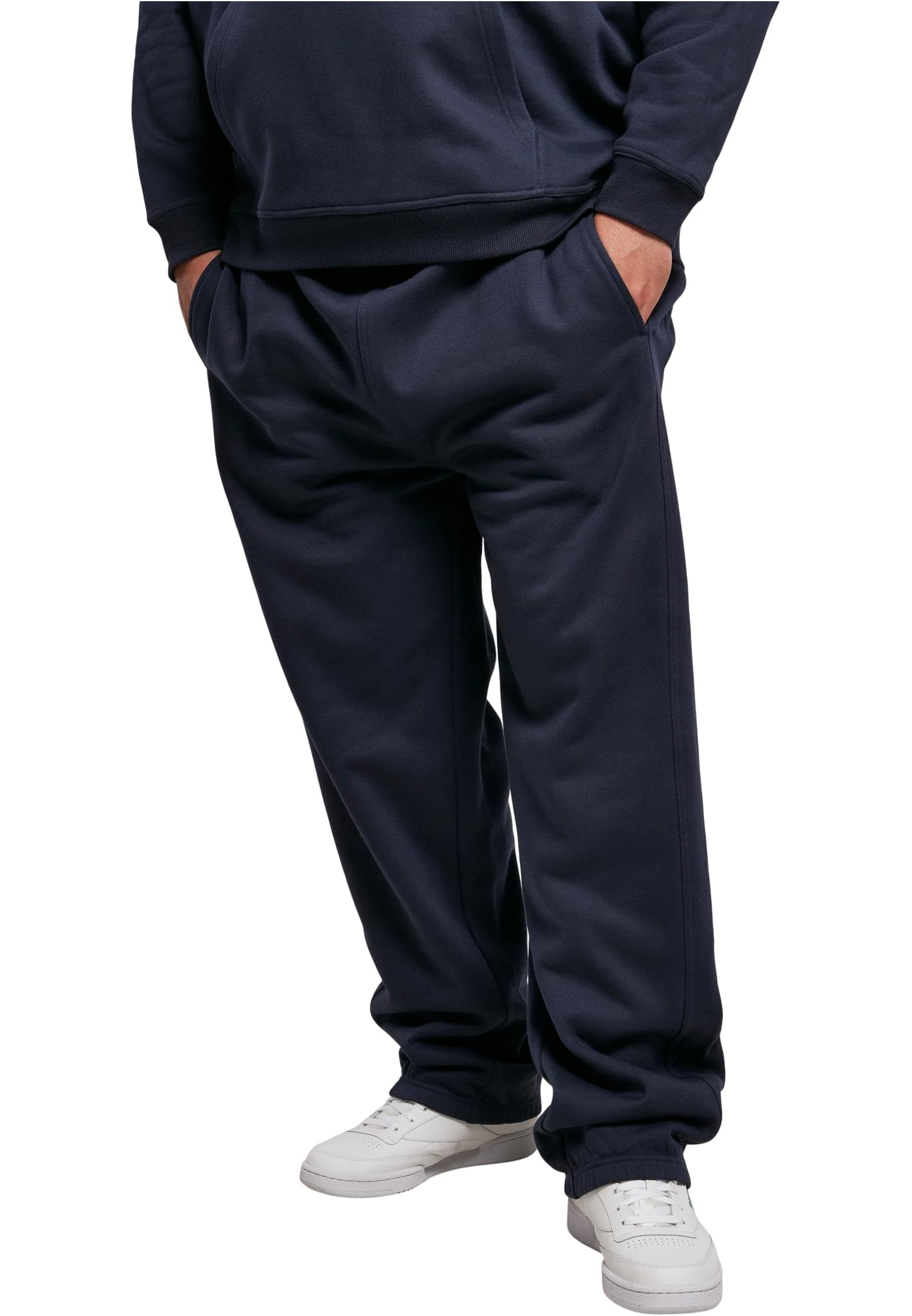 Urban Classics Pantalones de Gimnasia Hombre Pantalones de Deporte Negro Suelto — view 23