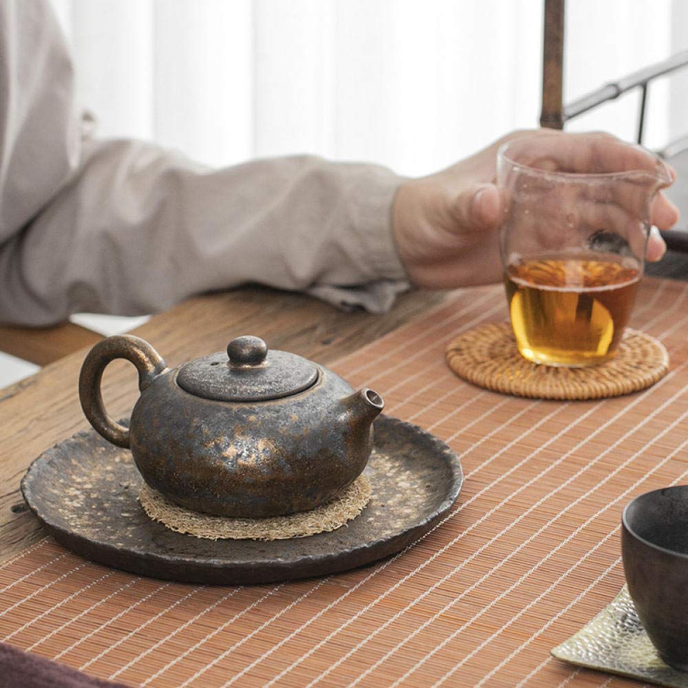Yyixing Zisha Showpiece Luxurious Ceramic Handmade Retro Teapot
