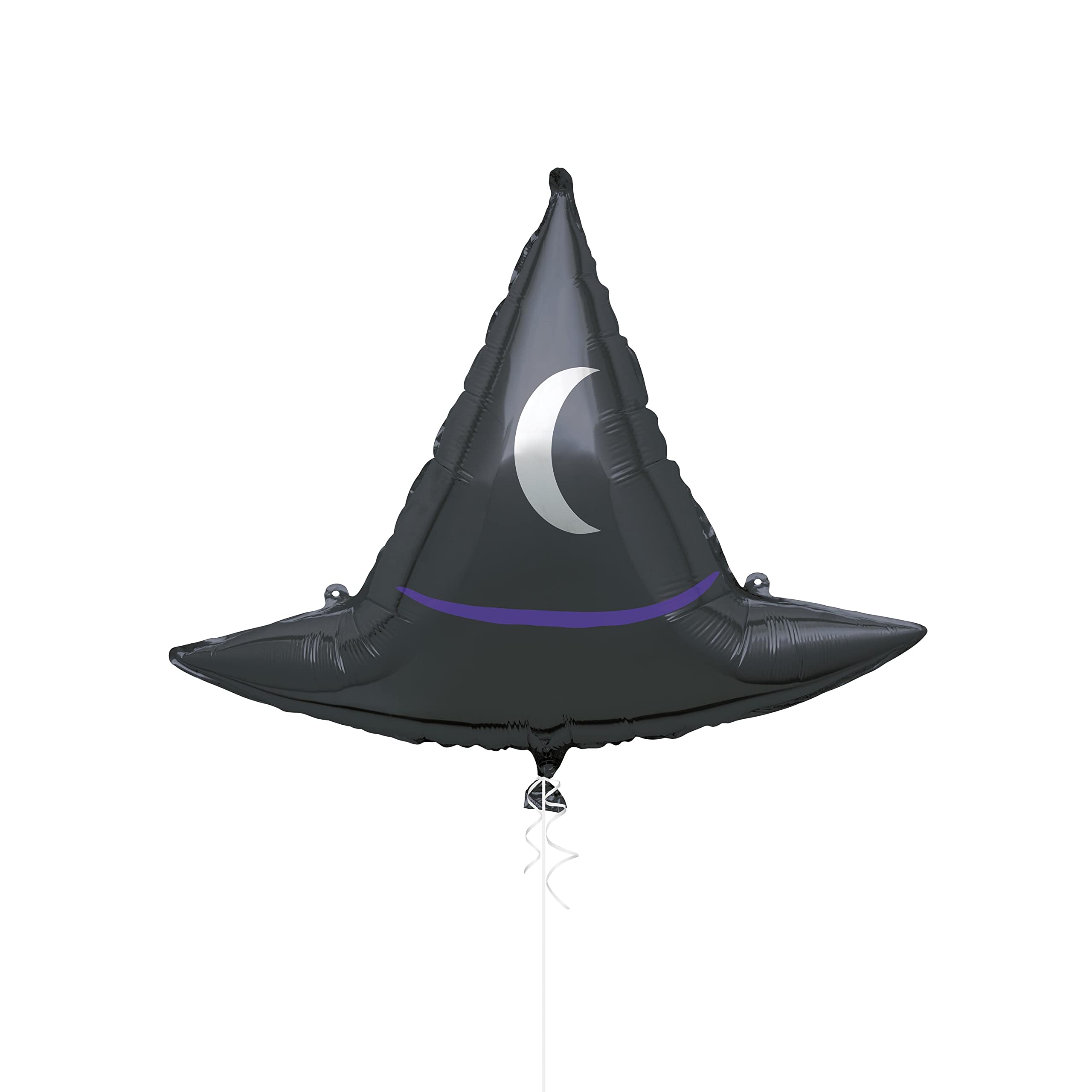Unique 23659 - Giant Foil Witch Hat Halloween Balloon - 63 cm - Halloween Party - 1 Count (Pack of 1)