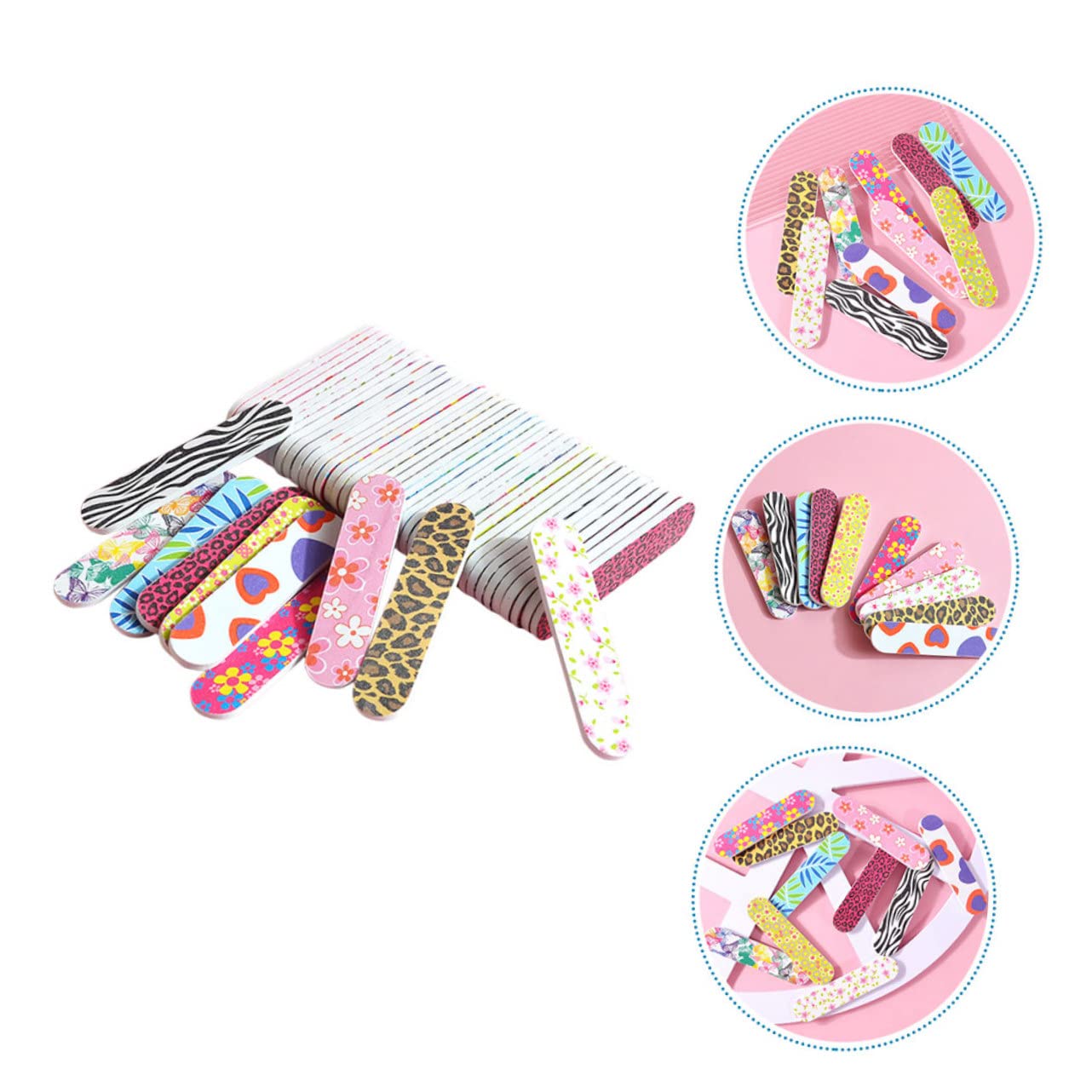 FOMIYES 240 Pezzi Lima Per Colorata Lima Per Lucidare Per Spugna Buffer Per Strisce Di Lima Per Pedicure Strumenti Per Lucidare Le Lima Per Lucidare Le
