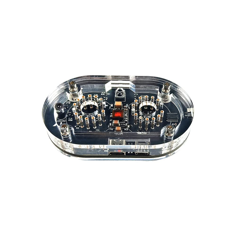 2-digit IN-18 Glow Tube thermometer IN18 Nixie Clock Home gift Desktop Audio Accessories (Not included Tube)