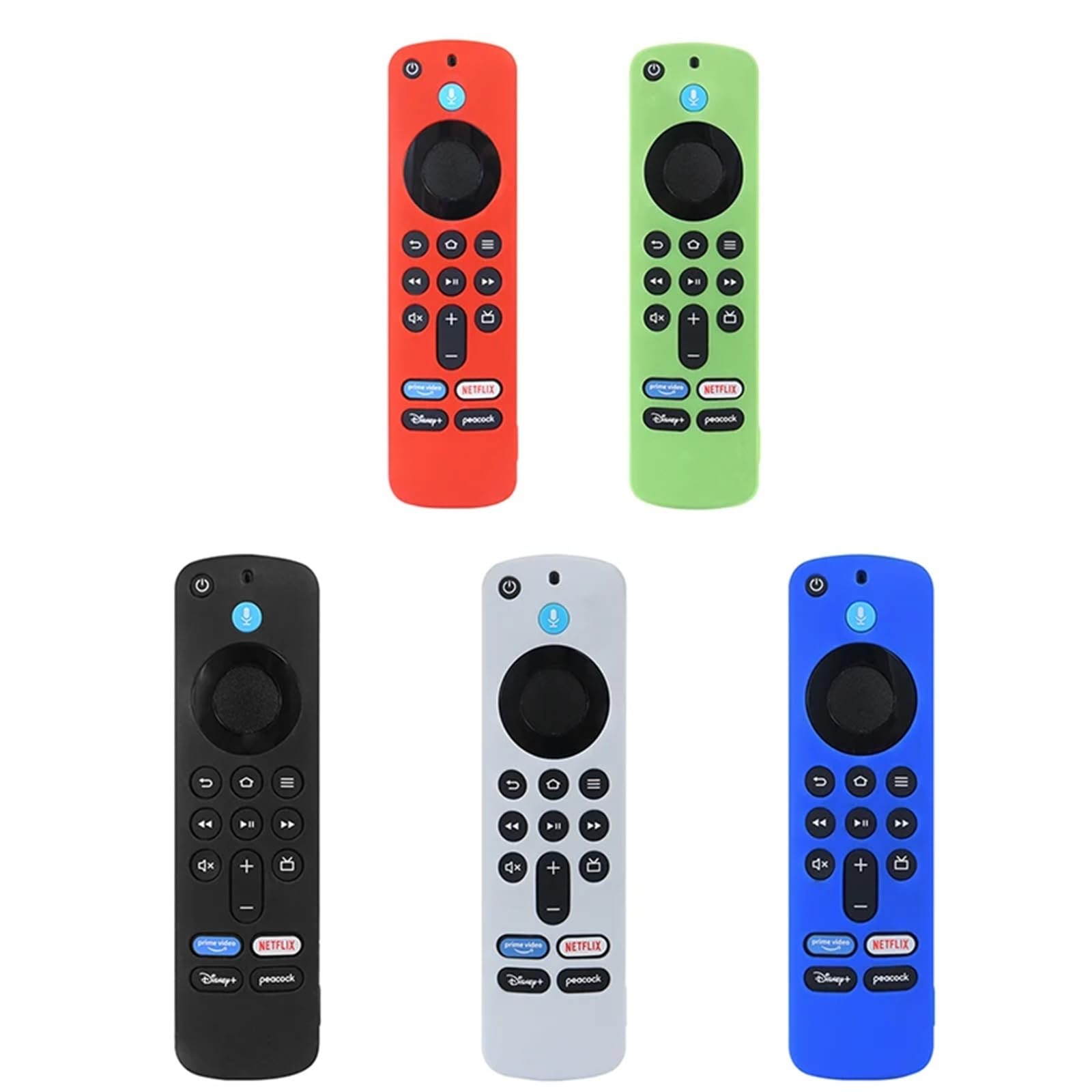Funda de silicona compatible con TV Stick HD 4K (2ª generación 3ª generación) 2024 (azul)