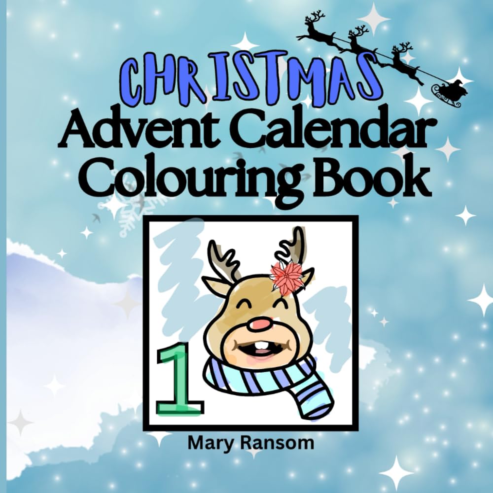 Christmas Advent Calendar Colouring Book