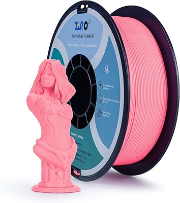 15 – ZIRO PLA Filament 1.75mm, Pure Color 3D Printer Filament, PLA PRO Basic Color Series, 1.75MM 1KG Spool, Fit Most FDM Printers, Pink