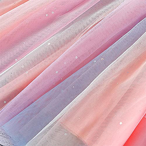 Baby Girls Tutu Dress Toddler Infant Sleeveless Layered Princess Tulle Dress Summer Beach Wedding Party Dresse (Multicolor, 3-4T) #TOP6