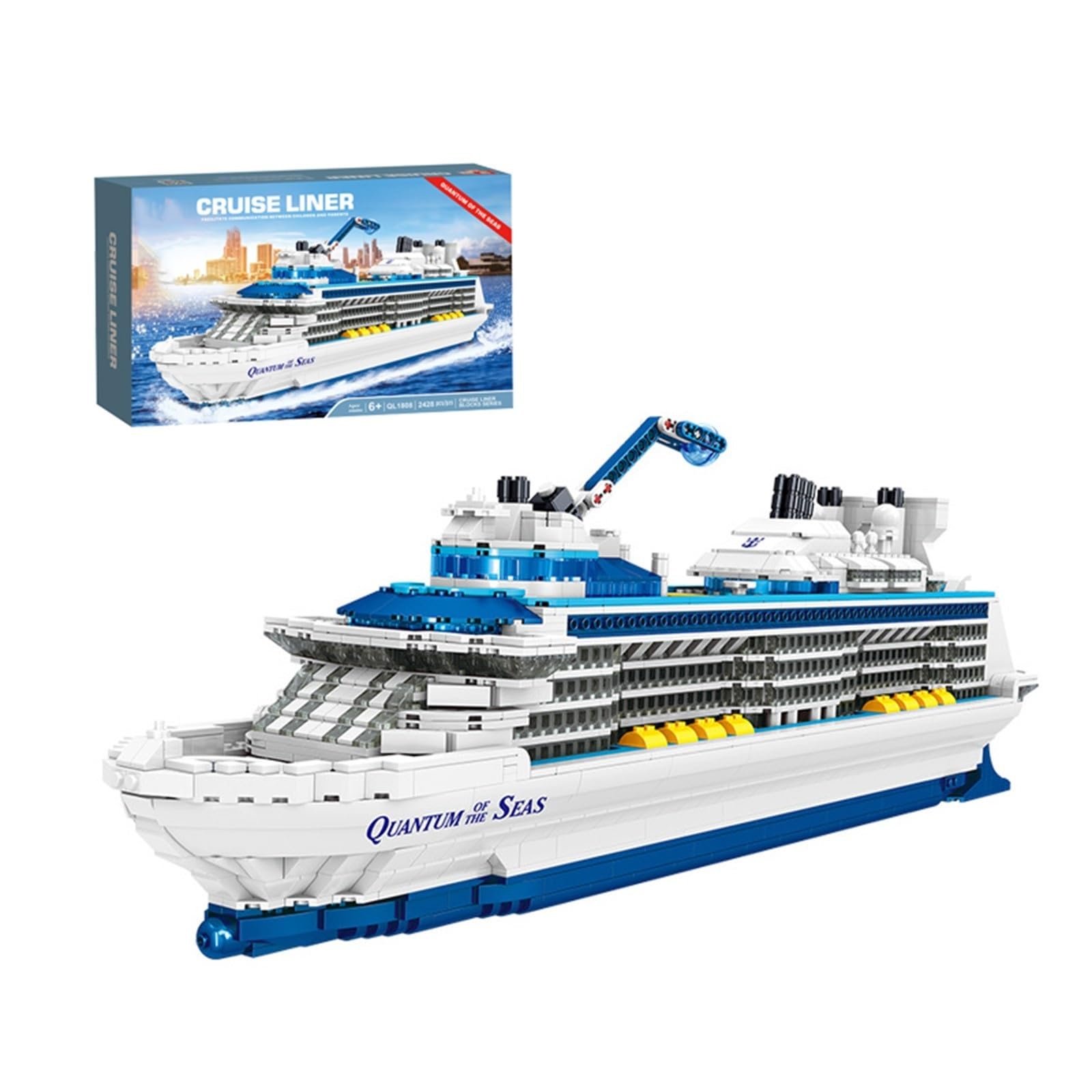 3Dプリント品 船とキューブセット 1/700船舶模型 九州郵船 ダイヤモンドいき | 3D Data Japan Shop