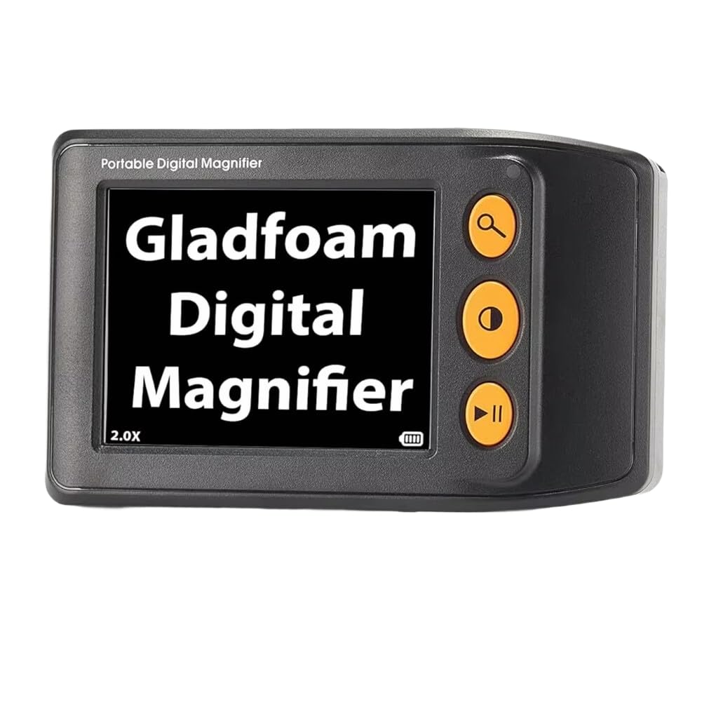 Lupa de Video Digital para Personas con Baja Visión, Lupa Electrónica, Ayuda de Lectura para Personas Mayores, Pantalla LCD de 3,5 Pulgadas, Zoom de 2-25x, Color Negro.
