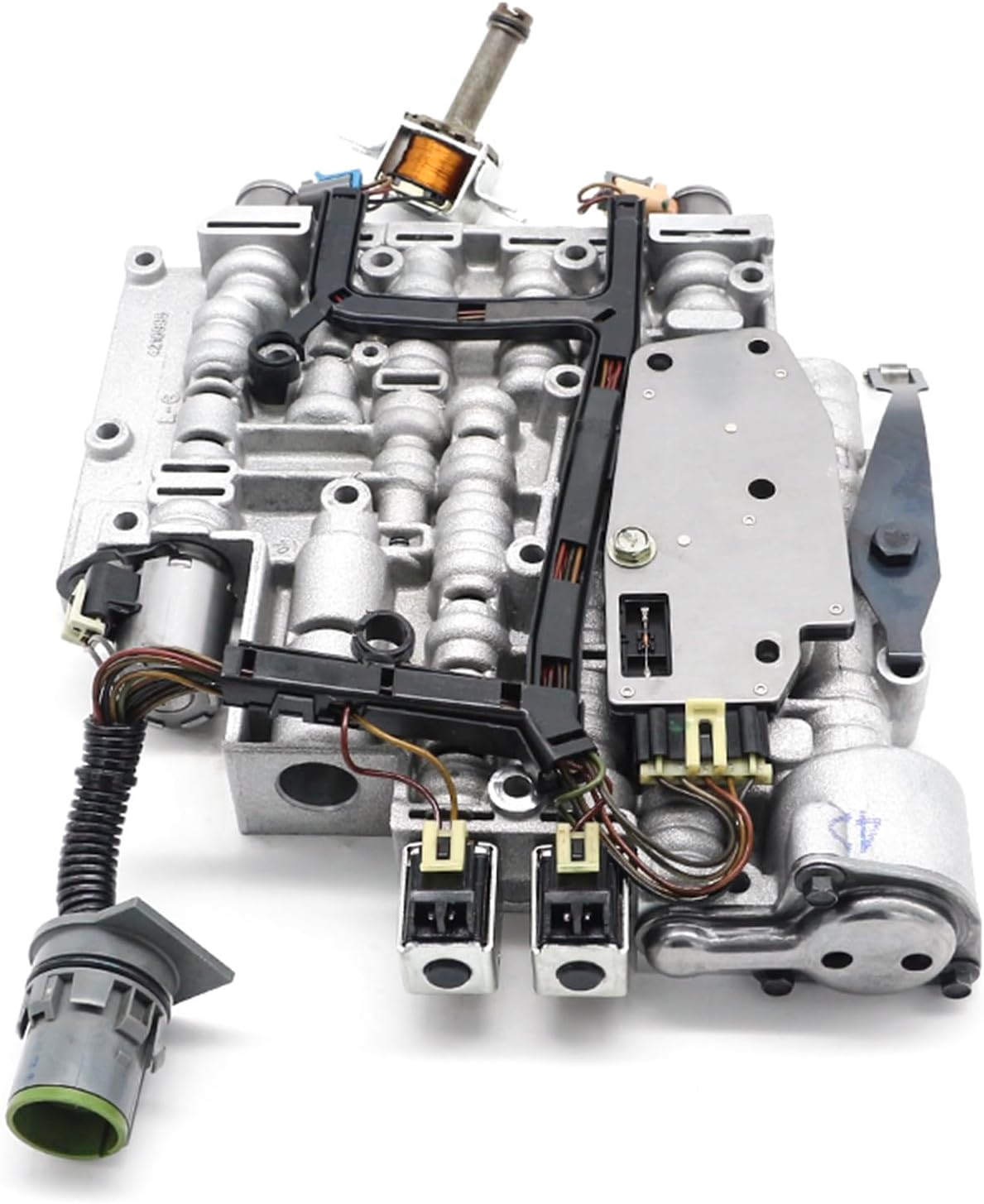 4L60E 4L65E Transmission Valve Body W/OEM Epc Shift Solenoids Compatible with GM Chevy GMC Pontiac Buick 2003-2007