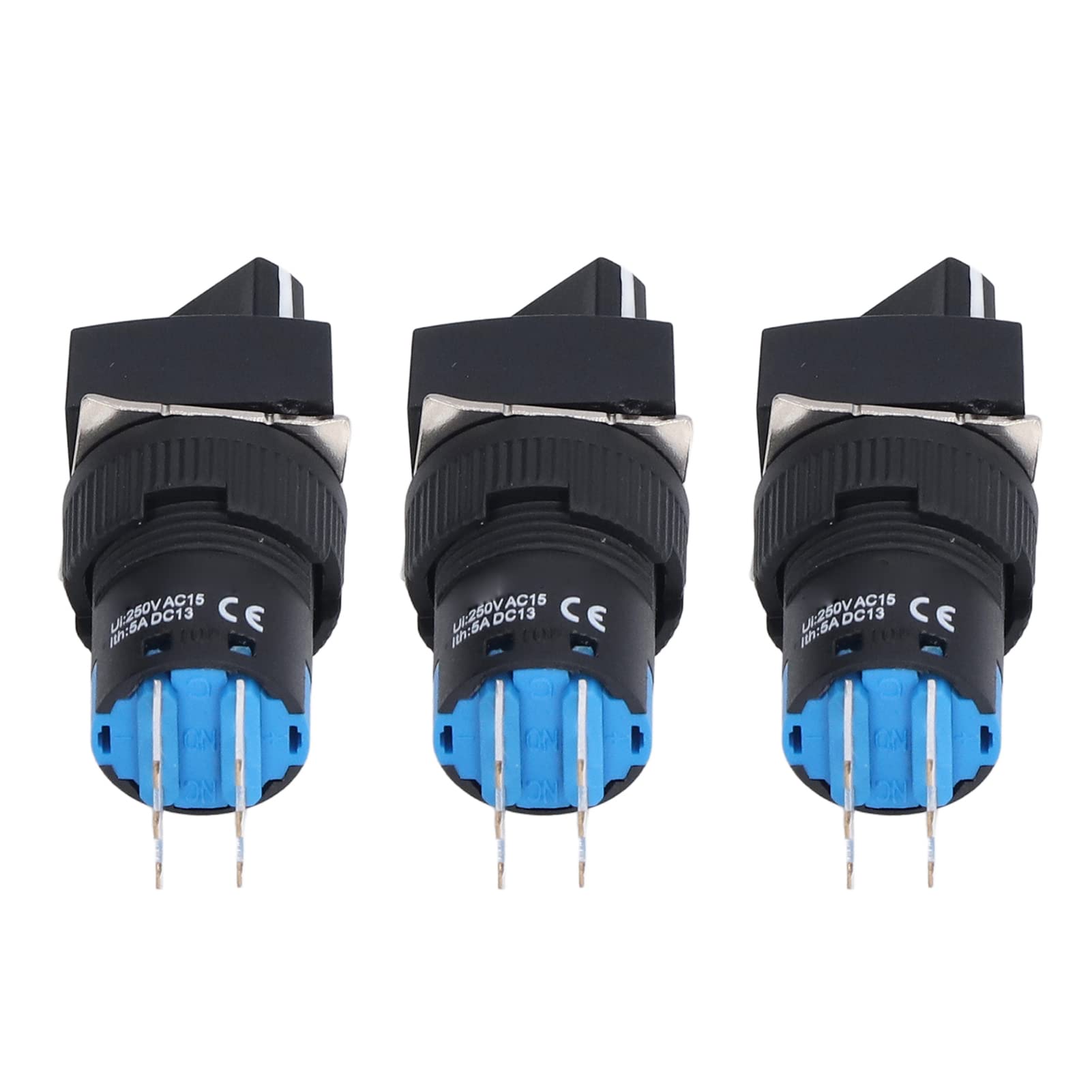 Selector de Bloqueo Automático de 3 Posiciones con Perilla de 25 Piezas, Juego de 16mm para Equipo, simplificará el Juego de Interruptor Giratorio de 25 Piezas, Interruptor de Perilla,