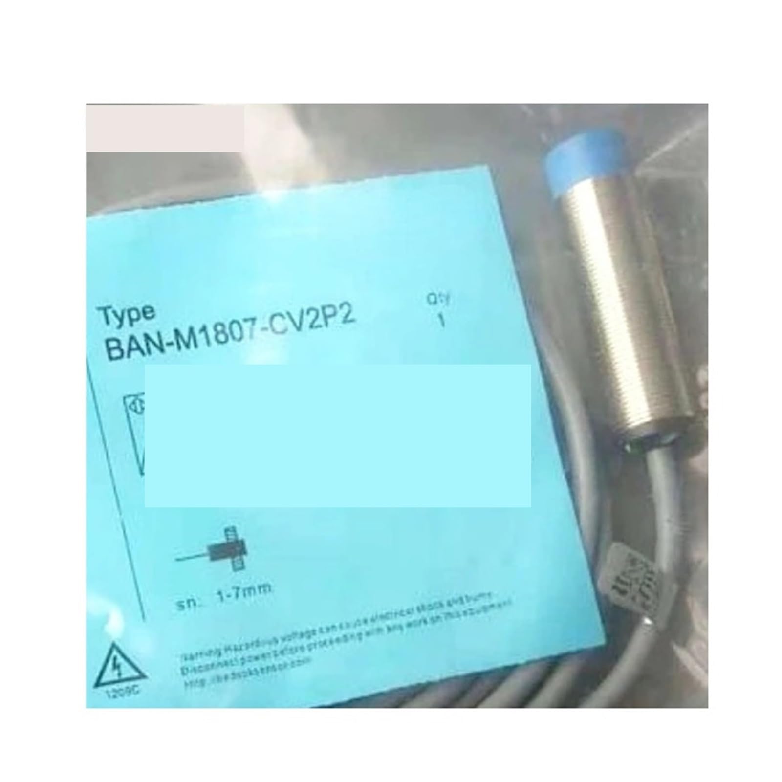 Sensor analógico de desplazamiento lineal BAN-M1807-CV2P2 que emite señal precisa de 0-10 V