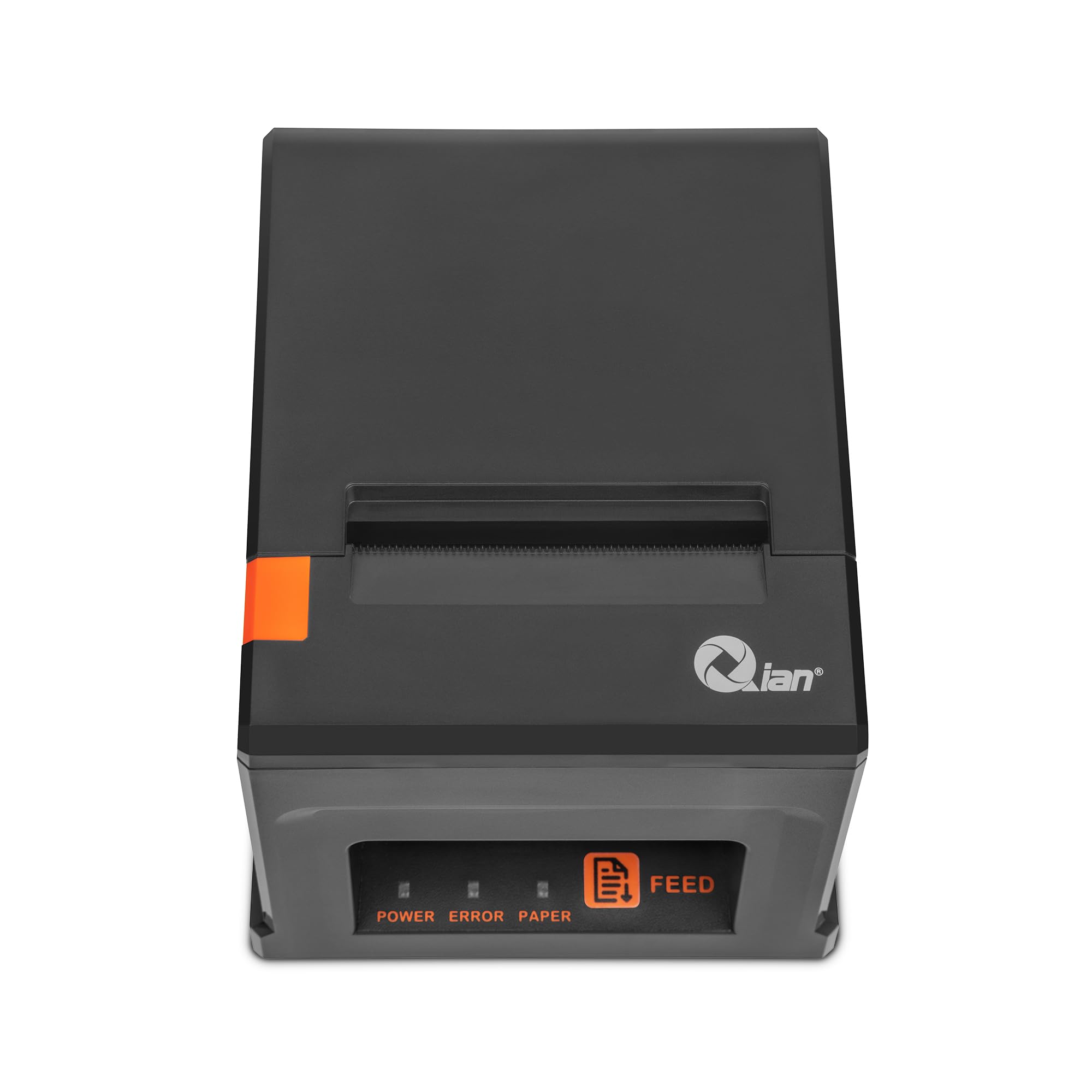 Qian Impresora Térmica de Recibos 80mm TPV POS Corte Automático ESC/POS | Velocidad 220 mm/s | Driver Windows, MacOS, Linux | Soporte Pared | Conexión USB, LAN (Ethernet)