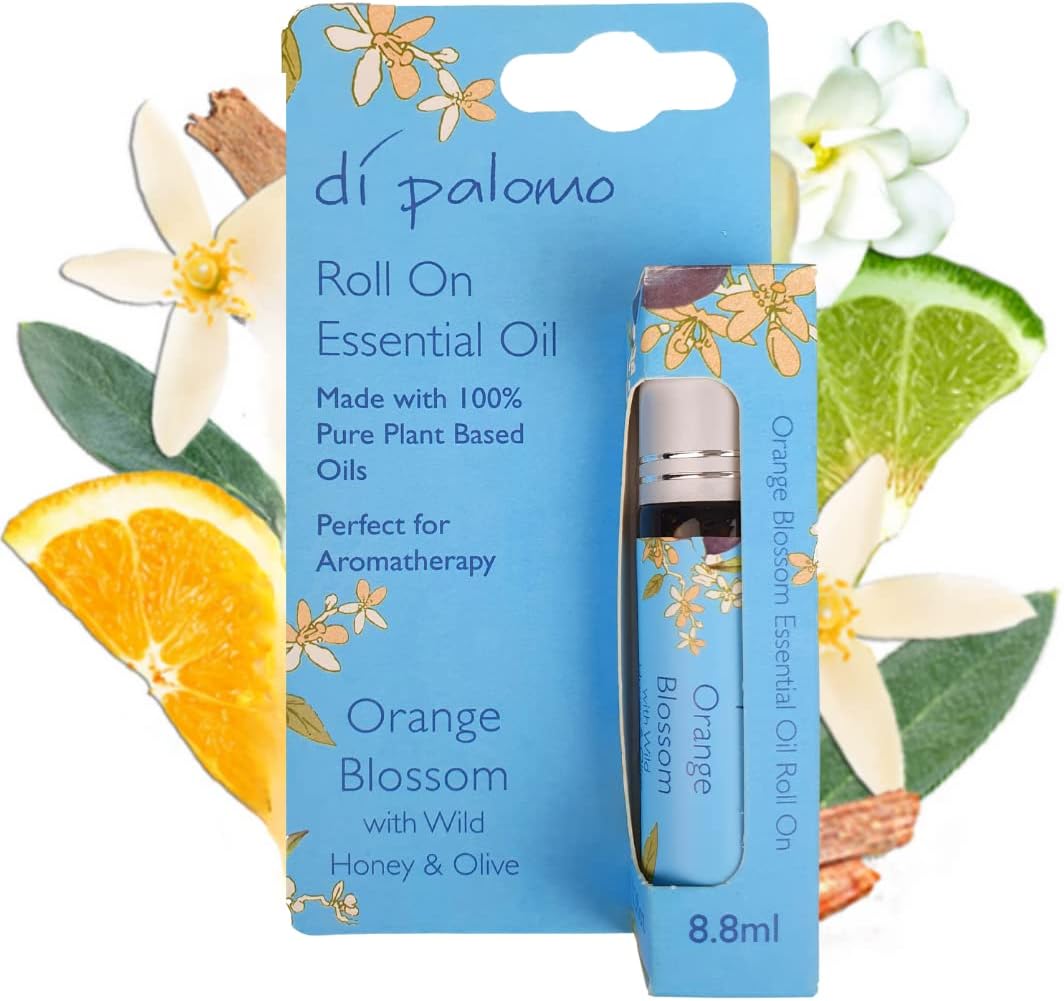 Di Palomo Orange Blossom & Honey Essential Oil Roll On 8.8ml. Essential Oils Roller Ball. Aromatherapy Essential Oil. Stress Relief & Relaxation Gifts. Anxiety Relief & Sleep Aid Essential Oils.