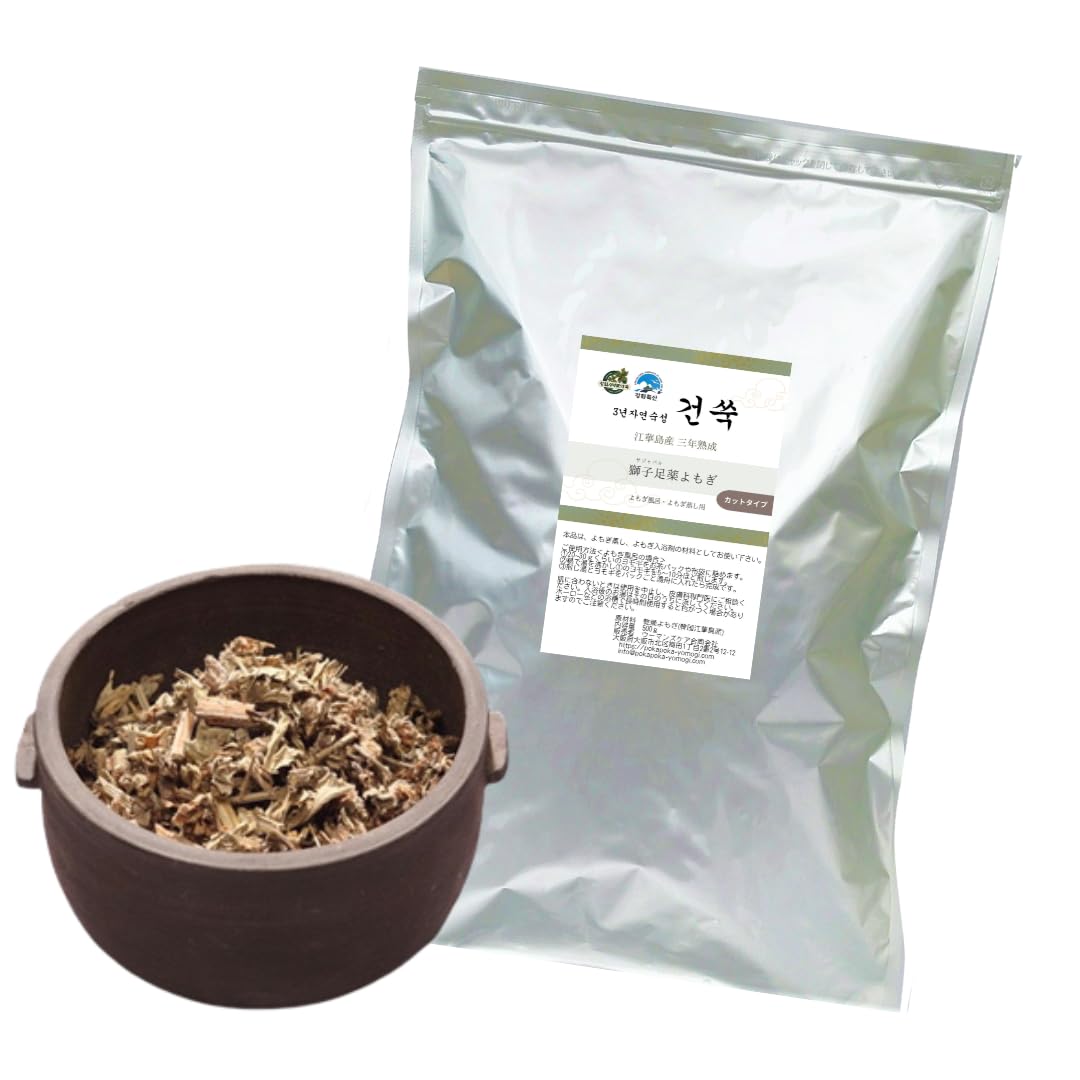 江華島産の3年熟成獅孑足(サジャバル)よもぎ100% 1kg 100%粉砕 Amazon | 【三年熟成 獅子足よもぎ】江華島産 無農薬よもぎ, 3年熟成