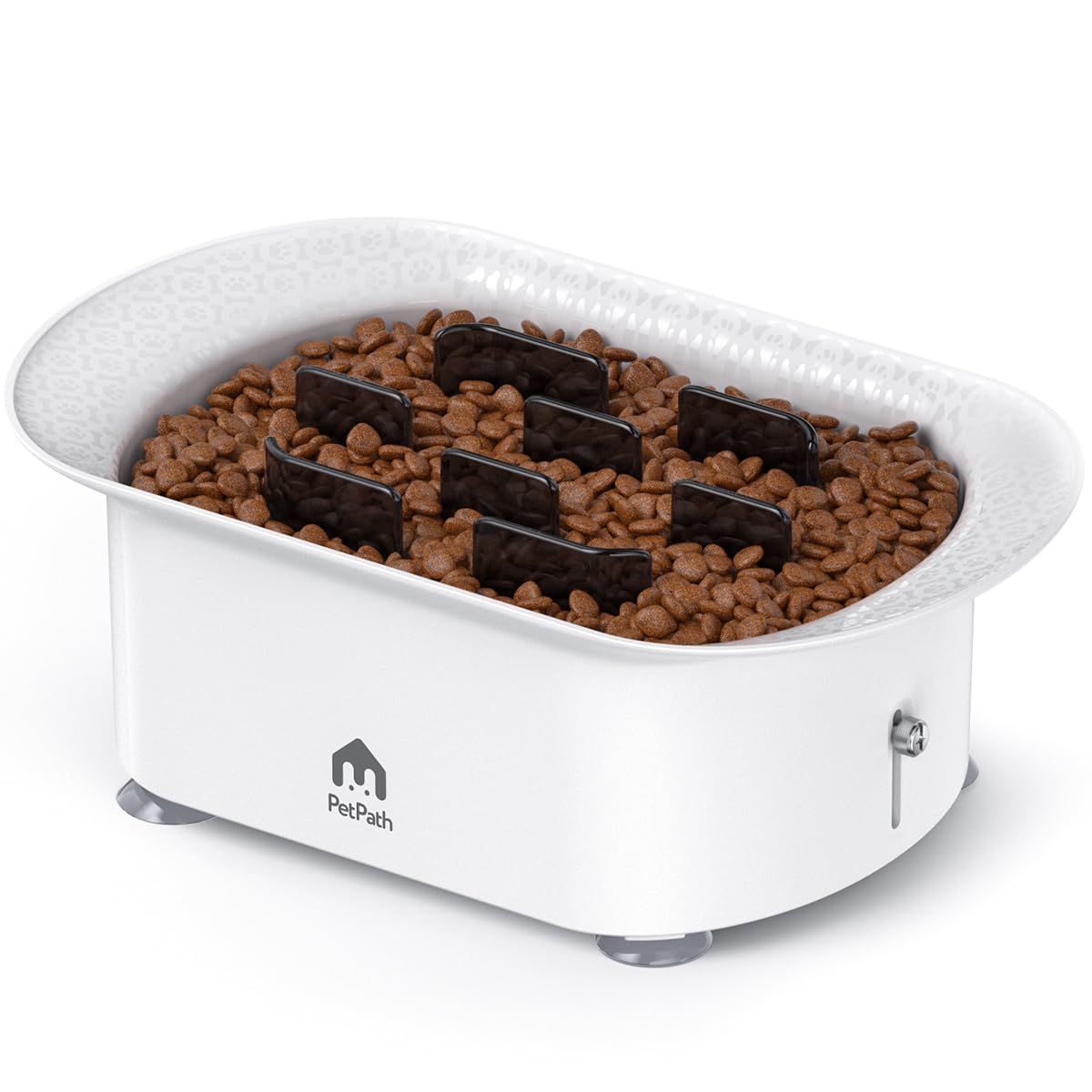 PETPATH Slow Feeder Dog Bowls,with Maze Puzzle Anti-Slip Interactive Feeding Slow Down Eating,for Slow Feeder Dog Bowls Small Breed(with Suction Cup Foot Pad 2-6 Cups)