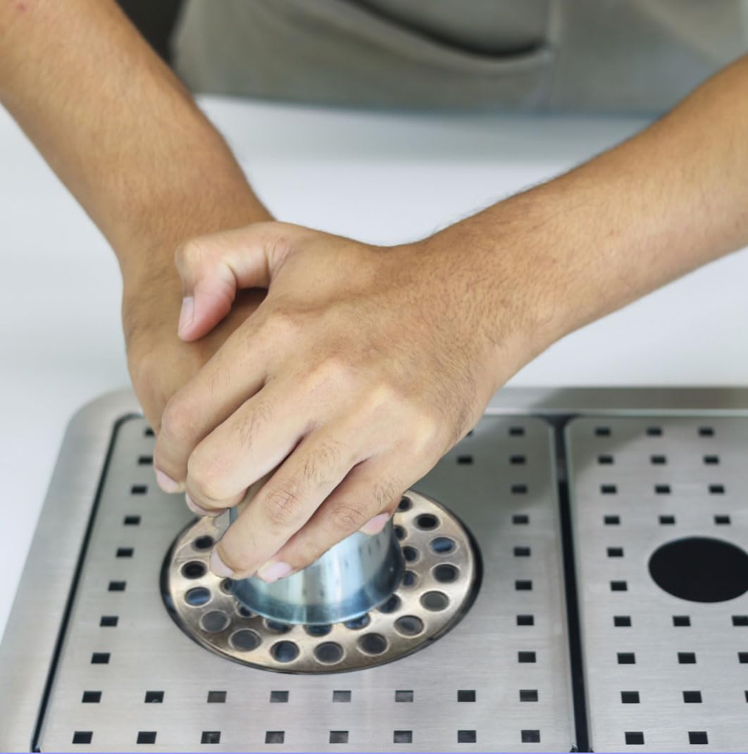 Commercial Stainless Steel Glass Rinser, 4.5