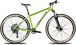 Bicicleta Aro 29 Aluminio 6061 Trilha Absolute Nero 5 1x12v Pedivela Single Coroa Unica P.Quadrada K7 11/50D Freio a Disco Garfo de Suspensão