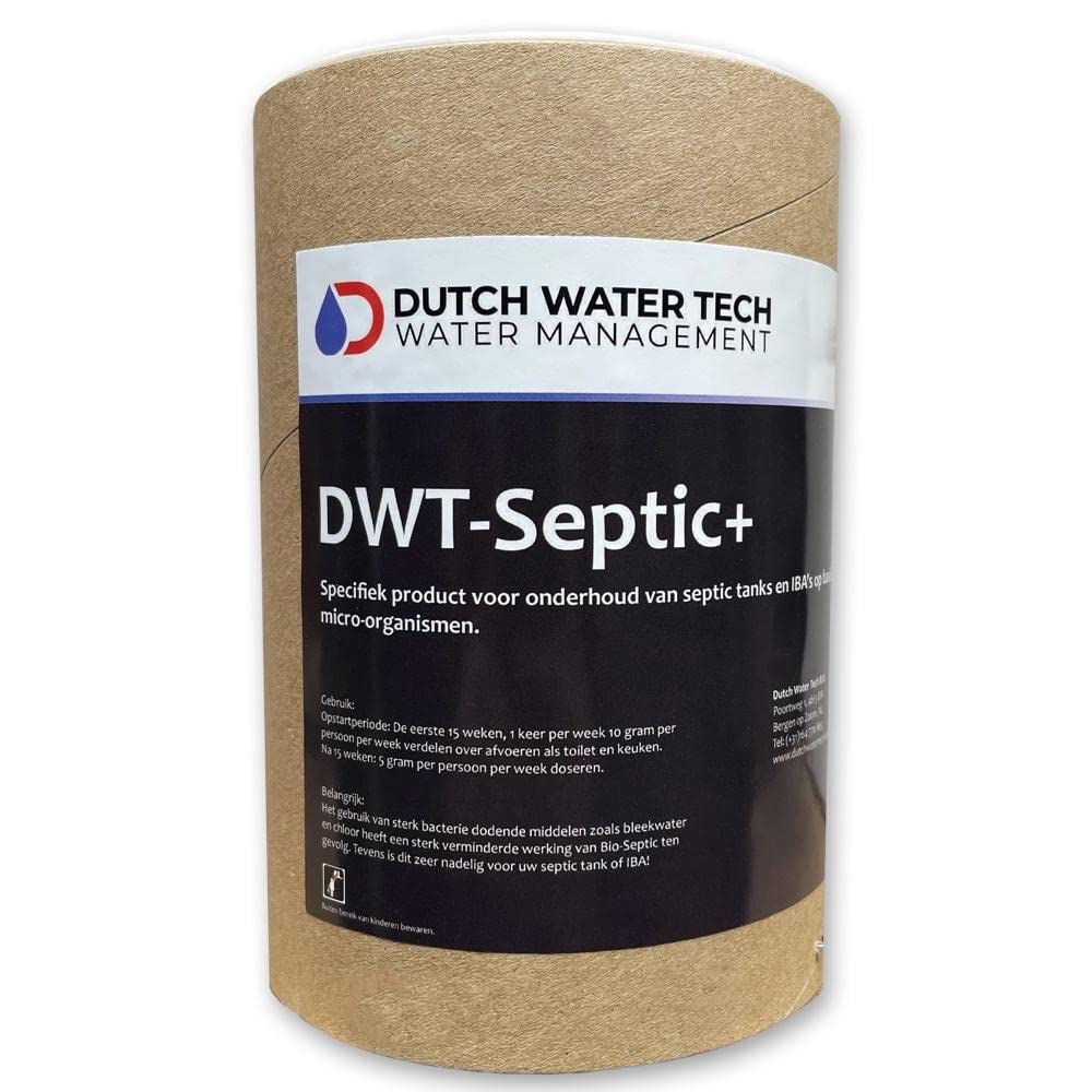 Dutch Water Tech Bio-Septic Plus | Septic Tank Bacteria | 1 KG Powder | 100% Biological Product