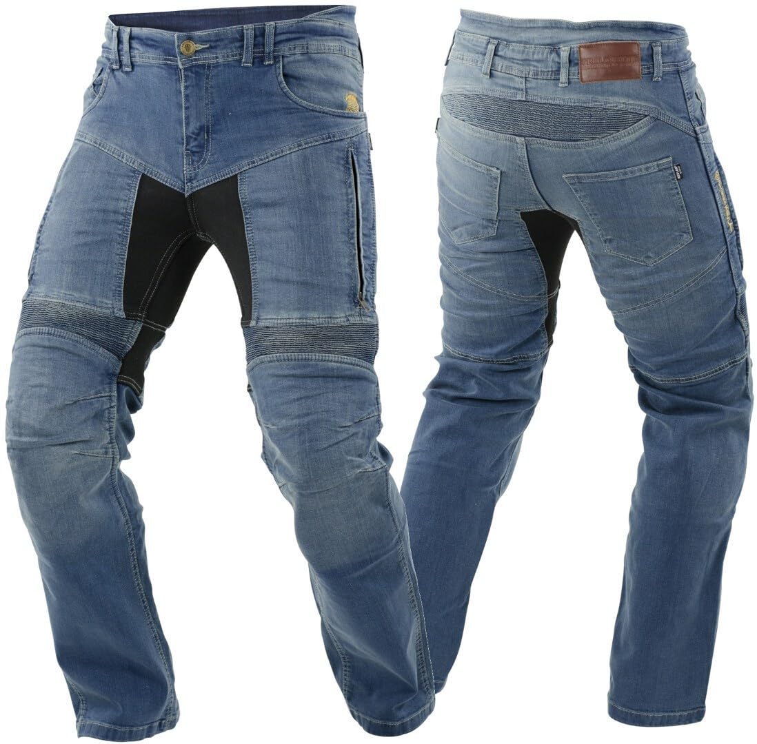 Trilobite Parado Doublelayer Jeans da moto, blu, 34/32