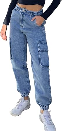 Womens Hiking Cargo Jogger Camo Pants with Pockets High Waisted Slim Casual Outdoor Tapered Combat Works Pants