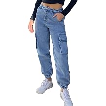 Womens Cargo Jogger Camo Pants with Pockets High Waist Slim Casual Tapered Camouflage Combat Hiking Pants
